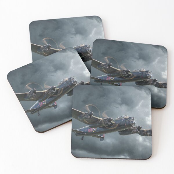 Item preview, Legendary Lancaster Crossing Rain Filled Skies in the Heart of the Storm designed and sold by Skyframe Aviation.