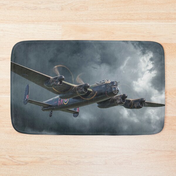 Item preview, Legendary Lancaster Crossing Rain Filled Skies in the Heart of the Storm designed and sold by Skyframe Aviation.
