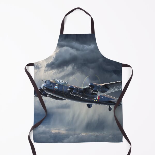 Item preview, RAF Lancaster Rising Above Rolling Storm Clouds in Heavy Weather designed and sold by Skyframe Aviation.