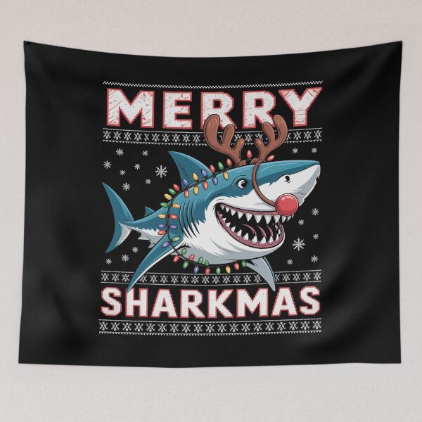 Item preview, Sharkmas Shark Christmas  designed and sold by SiegridOffical.