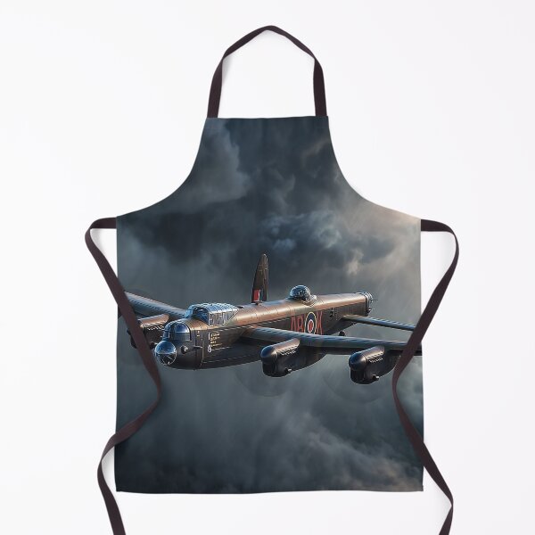 Item preview, The Lancaster Bomber Soaring Through Ominous Skies Amid Lightning Flashes designed and sold by Skyframe Aviation.