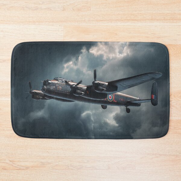 Item preview, Wartime Lancaster Crossing Dramatic Skies During Mission Flight designed and sold by Skyframe Aviation.