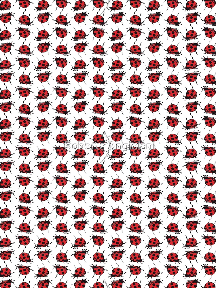 Thumbnail 4 of 4, Graphic T-Shirt, Ladybugs Pattern designed and sold by Roberta Angiolani.