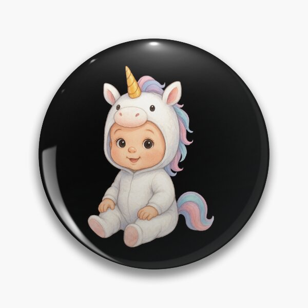 Item preview, Baby in Unicorn Costume designed and sold by Black-WhiteFUN.