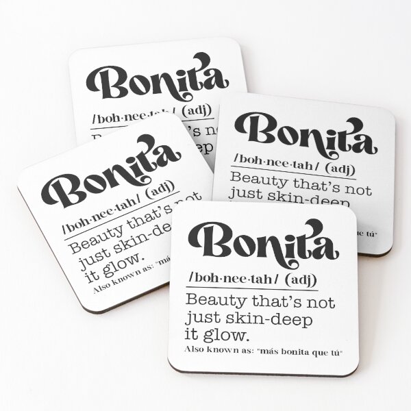 Item preview, Bonita Definition – Official Latina Dictionary designed and sold by Suzy Perez Art.