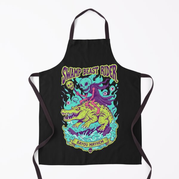 Item preview, Swamp Beast Rider Bayou Mayhem - Neon Monster Art designed and sold by AwesomeBeyondLimits.