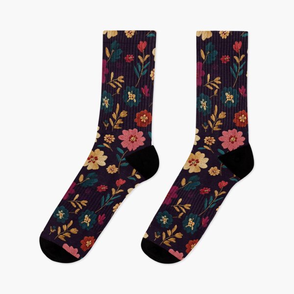 Item preview, Trendy Vibrant Embroidered Texture For Floral Theme designed and sold by RoyalStarsPatts.