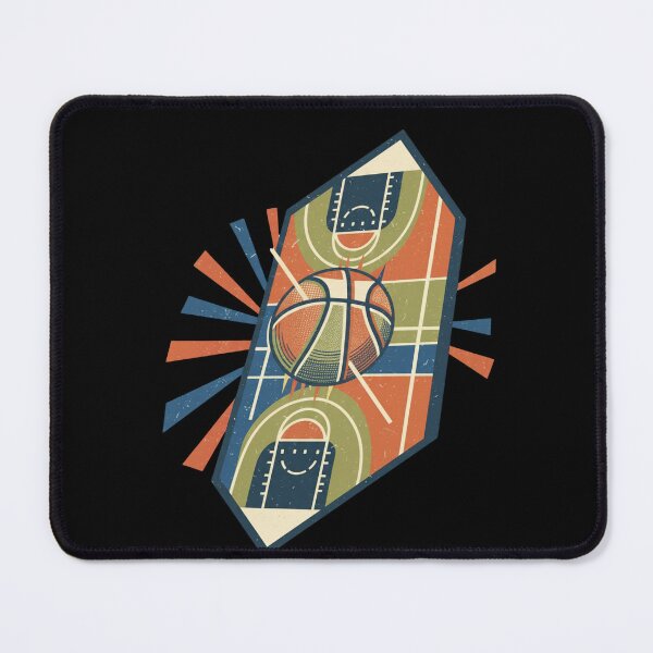 Item preview, Basketball Court Vintage Retro Illustration designed and sold by Dzblack.