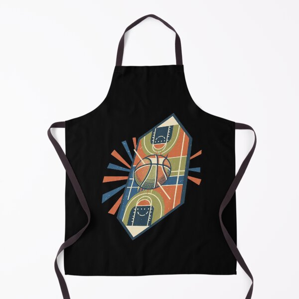 Item preview, Basketball Court Vintage Retro Illustration designed and sold by Dzblack.