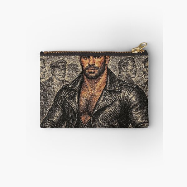 Item preview, 1940s Vintage Pointillism Leather Daddy Rough Trade Berlin Leder Brotherhood Leather Bar Pride Tom of Finland Tribute Graphic Design designed and sold by ItsAKinkThing.