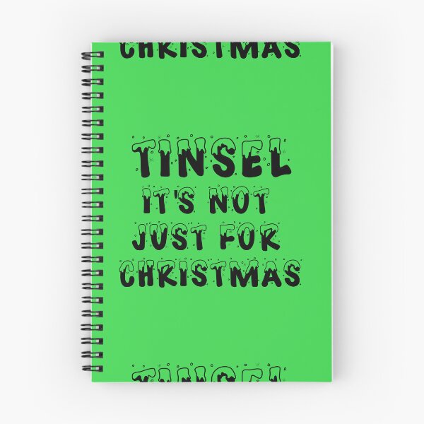 Item preview, Tinsel is not just for Christmas - Black on Green designed and sold by NoMatterLab.