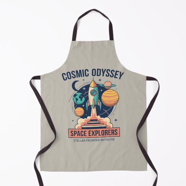 Item preview, Cosmic Odyssey Space Explorers - Retro Rocket Launch Art designed and sold by AwesomeBeyondLimits.