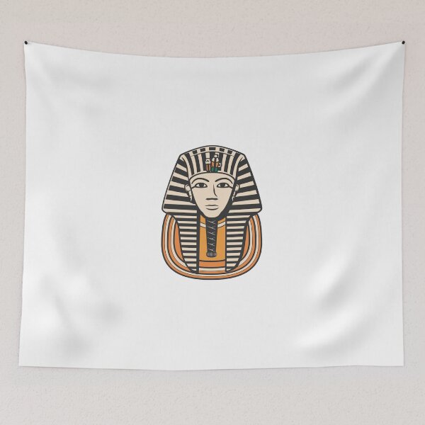 Item preview, Tutankhamun Pharaonic Mask Illustration / King Tut Egypt Art designed and sold by ZentroShop.