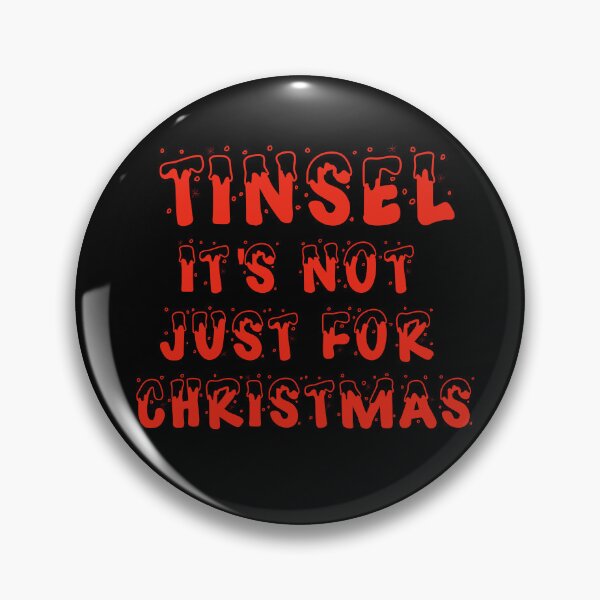 Item preview, Tinsel is not just for Christmas - Red on Black designed and sold by NoMatterLab.
