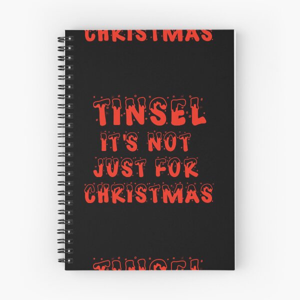 Item preview, Tinsel is not just for Christmas - Red on Black designed and sold by NoMatterLab.