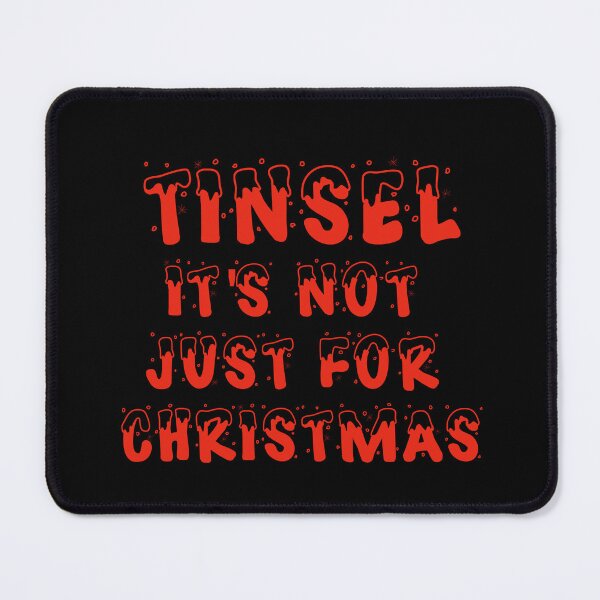 Item preview, Tinsel is not just for Christmas - Red on Black designed and sold by NoMatterLab.