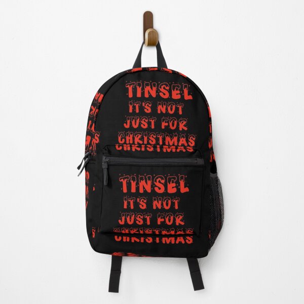 Item preview, Tinsel is not just for Christmas - Red on Black designed and sold by NoMatterLab.