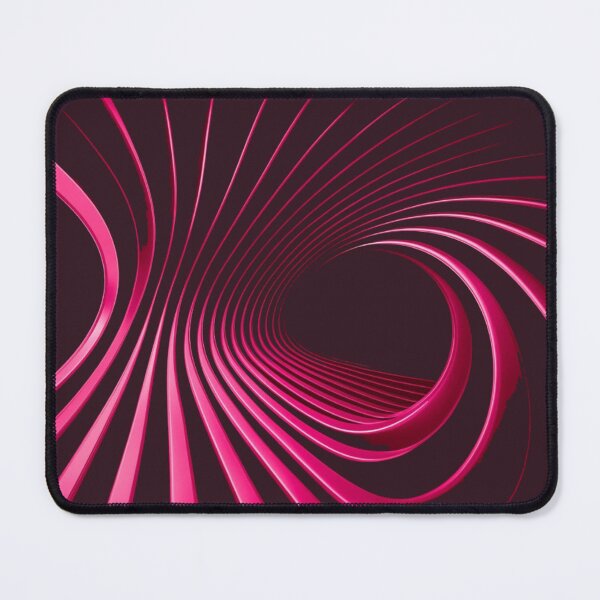 Item preview, Neon Pink Abstract Wave T-Shirt – Futuristic Tunnel Glow Art Tee designed and sold by KDesignCrafts.