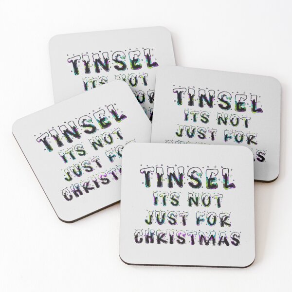 Item preview, Tinsel is not just for Christmas - Rainbow on Grey designed and sold by NoMatterLab.