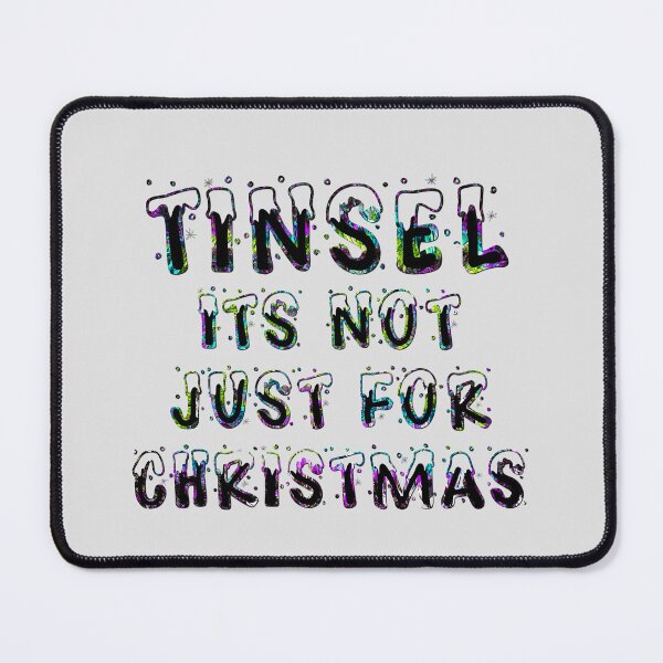Item preview, Tinsel is not just for Christmas - Rainbow on Grey designed and sold by NoMatterLab.