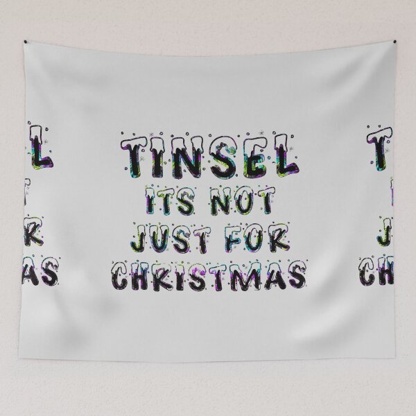 Item preview, Tinsel is not just for Christmas - Rainbow on Grey designed and sold by NoMatterLab.