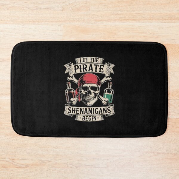 Item preview, Let The Pirate Shenanigans Begin - Crossbones Freebooter  designed and sold by BeetleMalon.