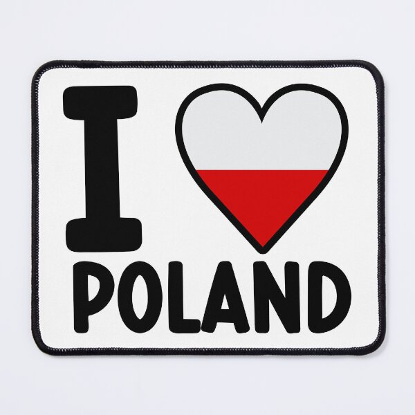 Item preview, I Love Poland Heart | Polish Flag Heart Art Sticker designed and sold by Suzy Perez Art.