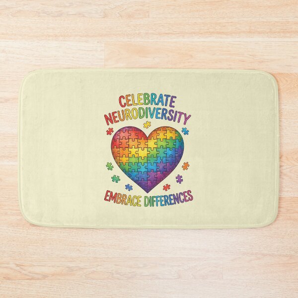 Item preview, Celebrate Neurodiversity Embrace Differences - Rainbow Puzzle Heart designed and sold by AwesomeBeyondLimits.