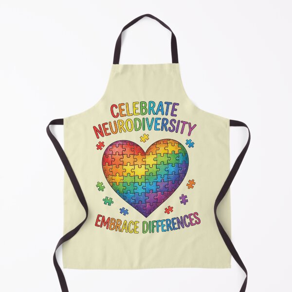 Item preview, Celebrate Neurodiversity Embrace Differences - Rainbow Puzzle Heart designed and sold by AwesomeBeyondLimits.