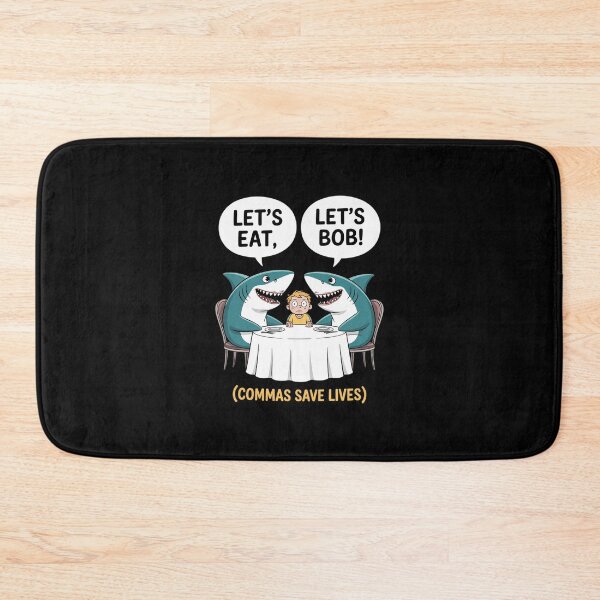 Item preview, Let's Eat Bob Commas Punctuation Shark English Grammar  designed and sold by BeetleMalon.