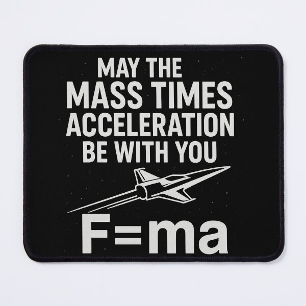 Item preview, May the Force Be with Physics – Funny Science Design designed and sold by Dogandesighn.