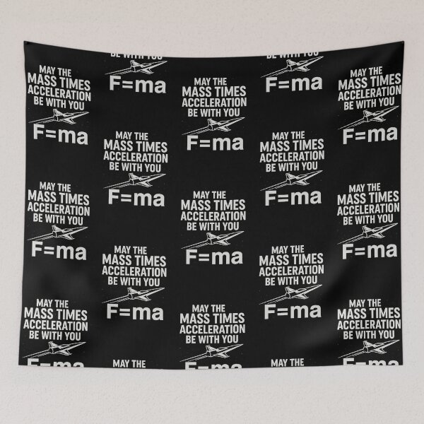 Item preview, May the Force Be with Physics – Funny Science Design designed and sold by Dogandesighn.