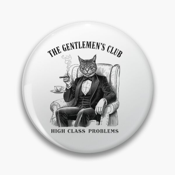 Item preview, Gentlemen’s Club Cat – Vintage classy tuxedo cat, cigar & humor design designed and sold by Printsouf.