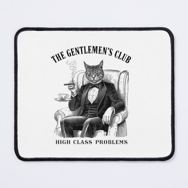 Item preview, Gentlemen’s Club Cat – Vintage classy tuxedo cat, cigar & humor design designed and sold by Printsouf.