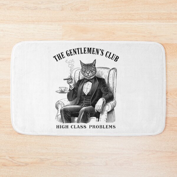 Item preview, Gentlemen’s Club Cat – Vintage classy tuxedo cat, cigar & humor design designed and sold by Printsouf.