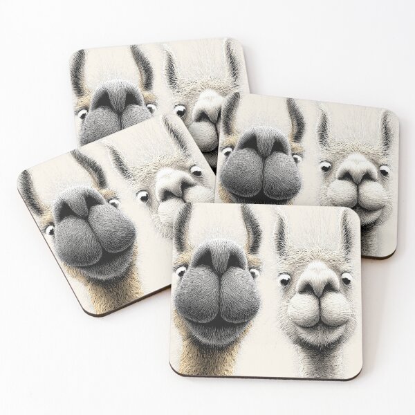 Item preview, ‘ The Lovely Llamas ‘ BY SHiRLeY MacARTHuR designed and sold by Shirley MacArthur Art.