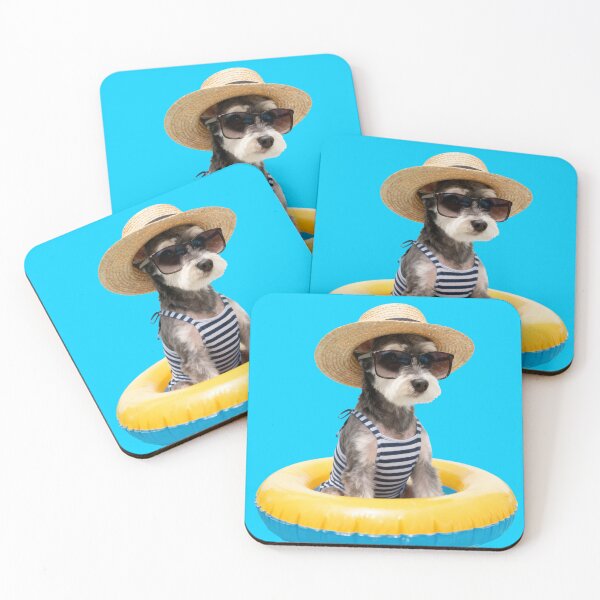 Item preview, Summer Pool Schnauzer designed and sold by SoulGooDesign.