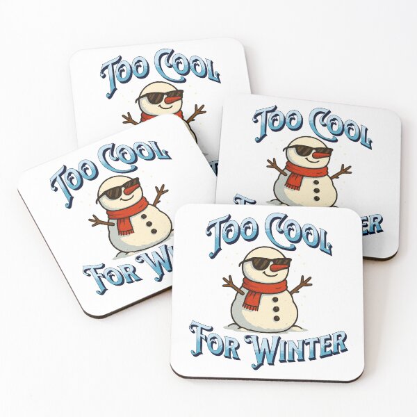 Item preview, Cool Snowman – Too Cool for Winter designed and sold by Dennis' Creative Corner.