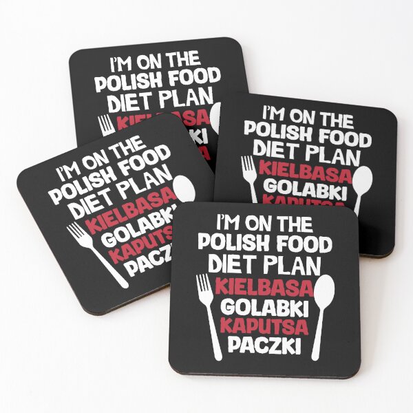 Item preview, Funny Polish Diet Plan Quote designed and sold by Suzy Perez Art.