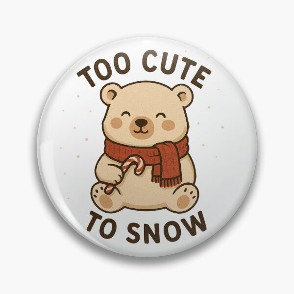 Item preview, Cute polar bear – Too Cute to Snow designed and sold by Dennis' Creative Corner.