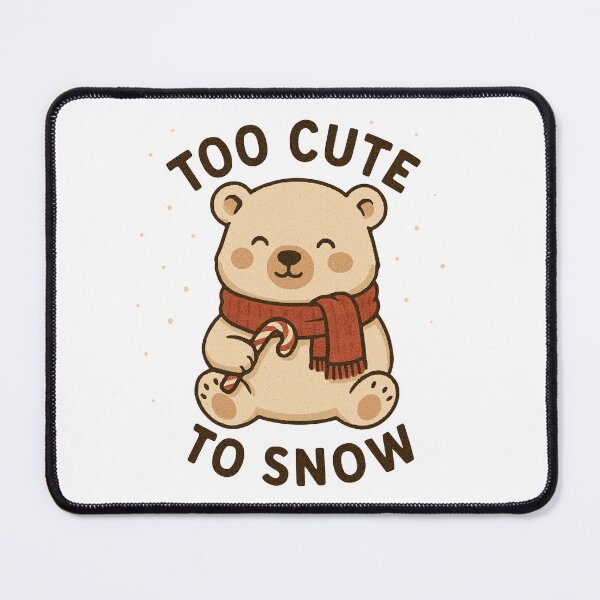Item preview, Cute polar bear – Too Cute to Snow designed and sold by Dennis' Creative Corner.