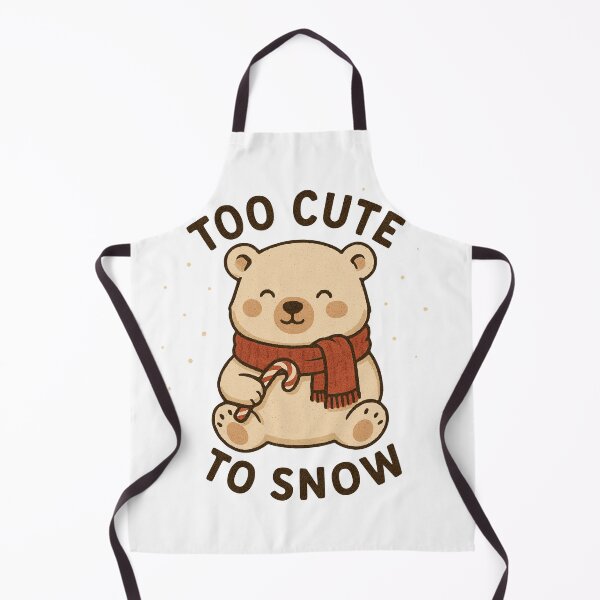 Item preview, Cute polar bear – Too Cute to Snow designed and sold by Dennis' Creative Corner.