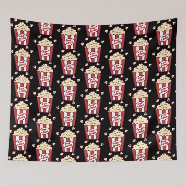 Item preview, Popcorn Logo, Movie Night designed and sold by GoldenSunsetBloom.