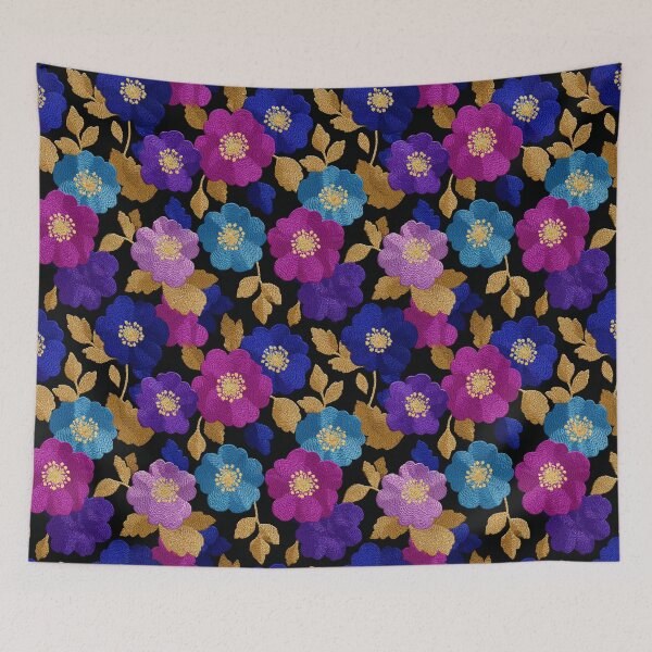 Item preview, Edgy Ornamental Floral Embroidered Pattern For Carnation Lovers designed and sold by RoyalStarsPatts.