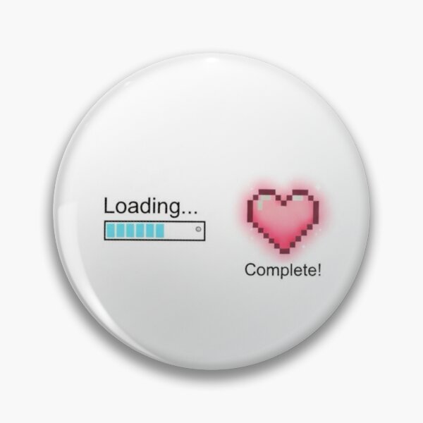 Item preview, Loading Love – Pixel Heart Cute Progress Bar designed and sold by MBDArtline.
