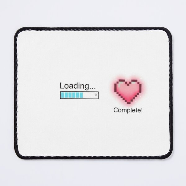 Item preview, Loading Love – Pixel Heart Cute Progress Bar designed and sold by MBDArtline.