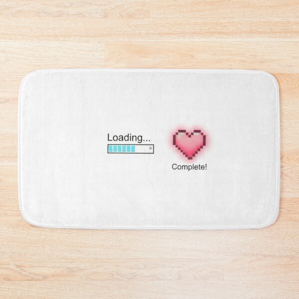 Item preview, Loading Love – Pixel Heart Cute Progress Bar designed and sold by MBDArtline.