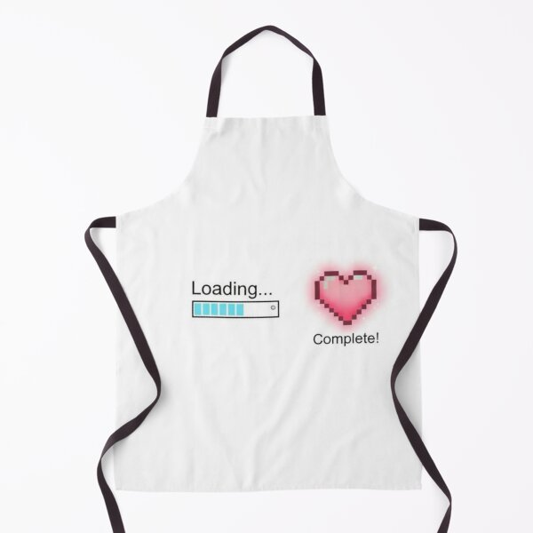Item preview, Loading Love – Pixel Heart Cute Progress Bar designed and sold by MBDArtline.