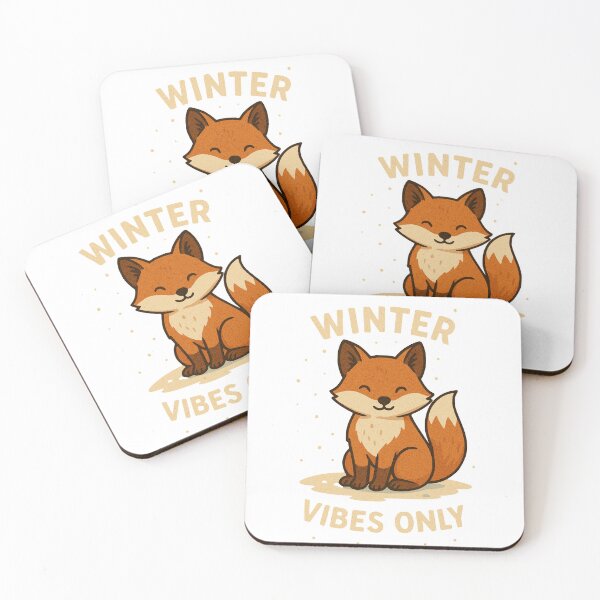 Item preview, Cute Fox – Winter Vibes Only designed and sold by Dennis' Creative Corner.