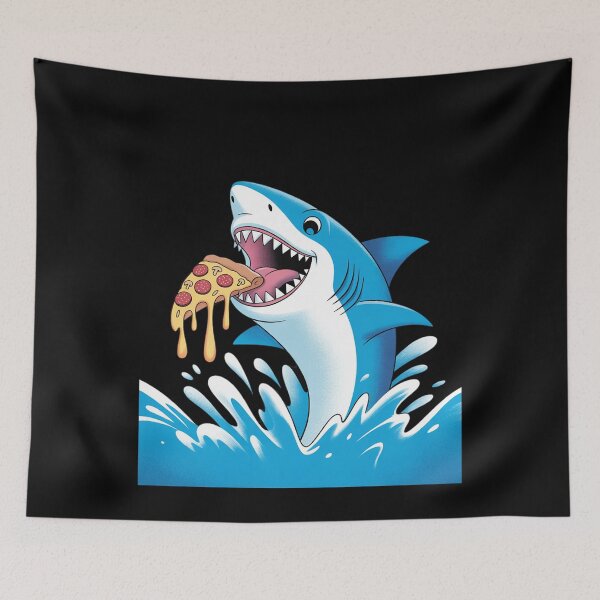 Item preview, Pizza Eating Shark T Kids Boys Food Lovers Jawsome  designed and sold by BeetleMalon.